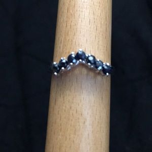 Sapphire Chevron Band